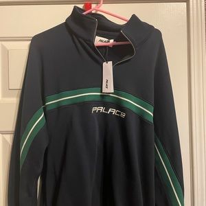 Palace 1/4 Zip Navy SIZE LARGE
